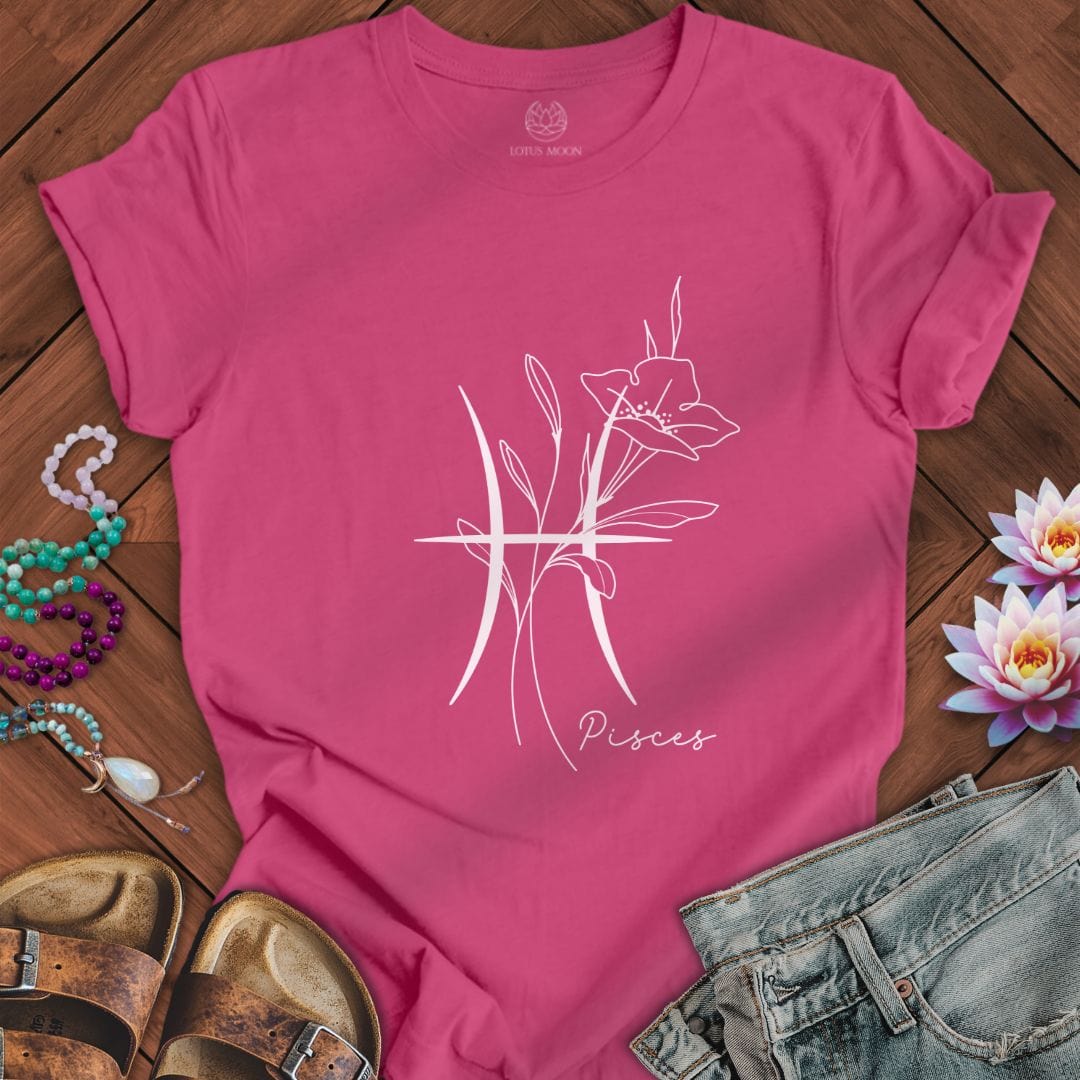 Boho Pisces Tee Berry
