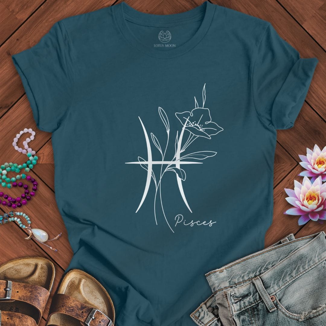 Boho Pisces Tee Deep Teal