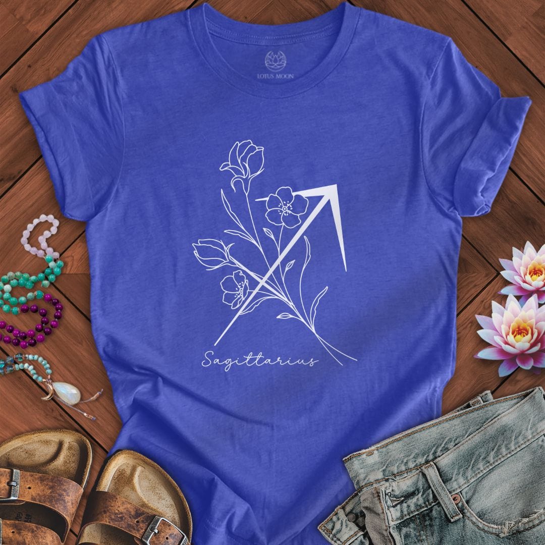 Boho Sagittarius Tee Heather True Royal