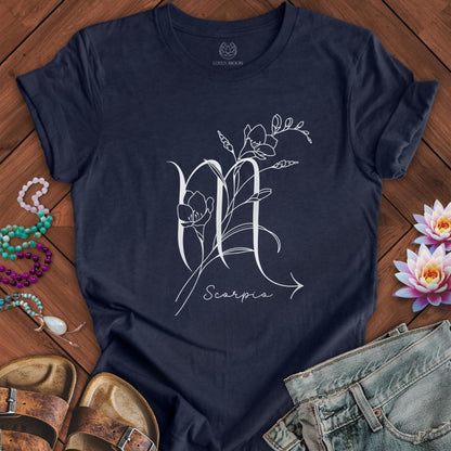 Boho Scorpio Tee Heather Midnight Navy
