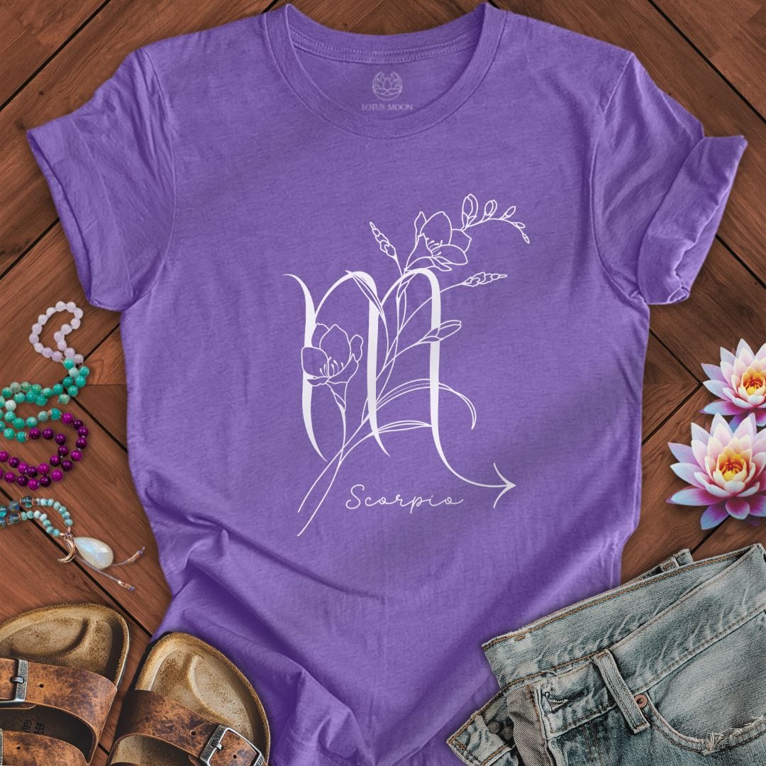 Boho Scorpio Tee Heather Team Purple