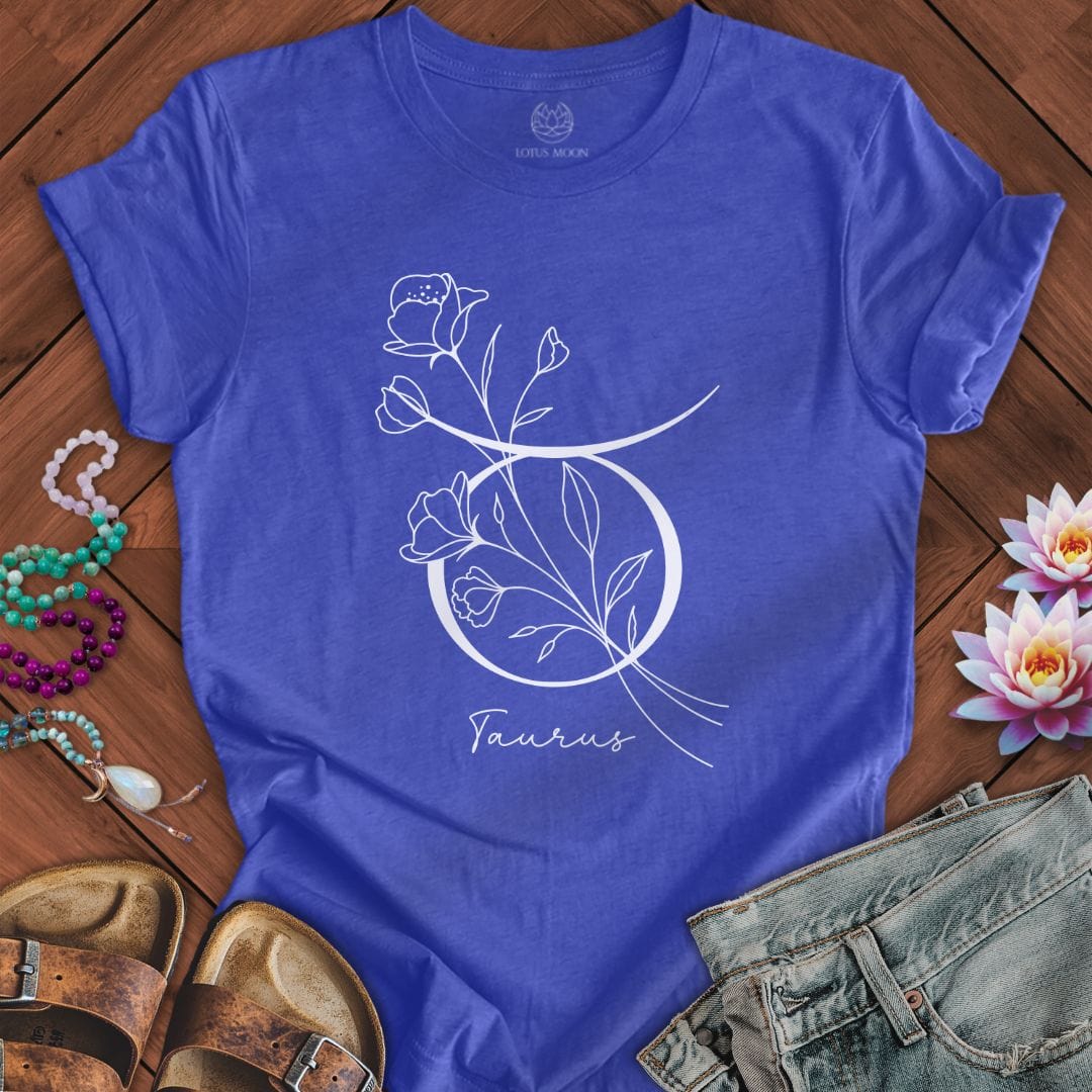 Boho Taurus Tee Heather True Royal