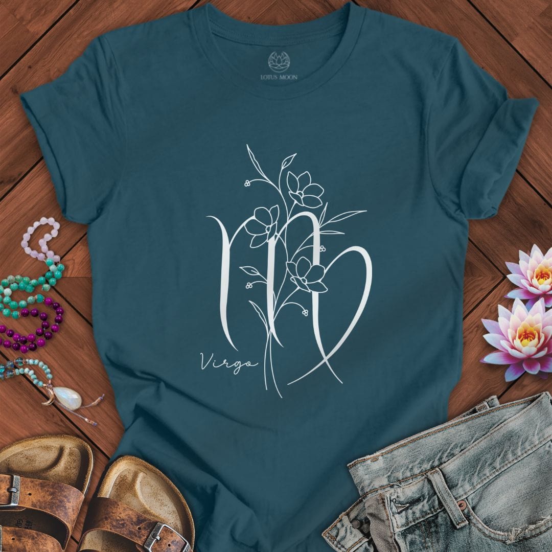 Boho Virgo Tee Deep Teal