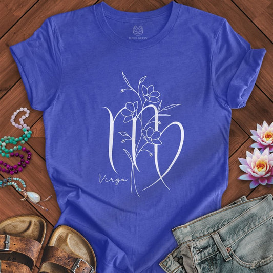 Boho Virgo Tee Heather True Royal