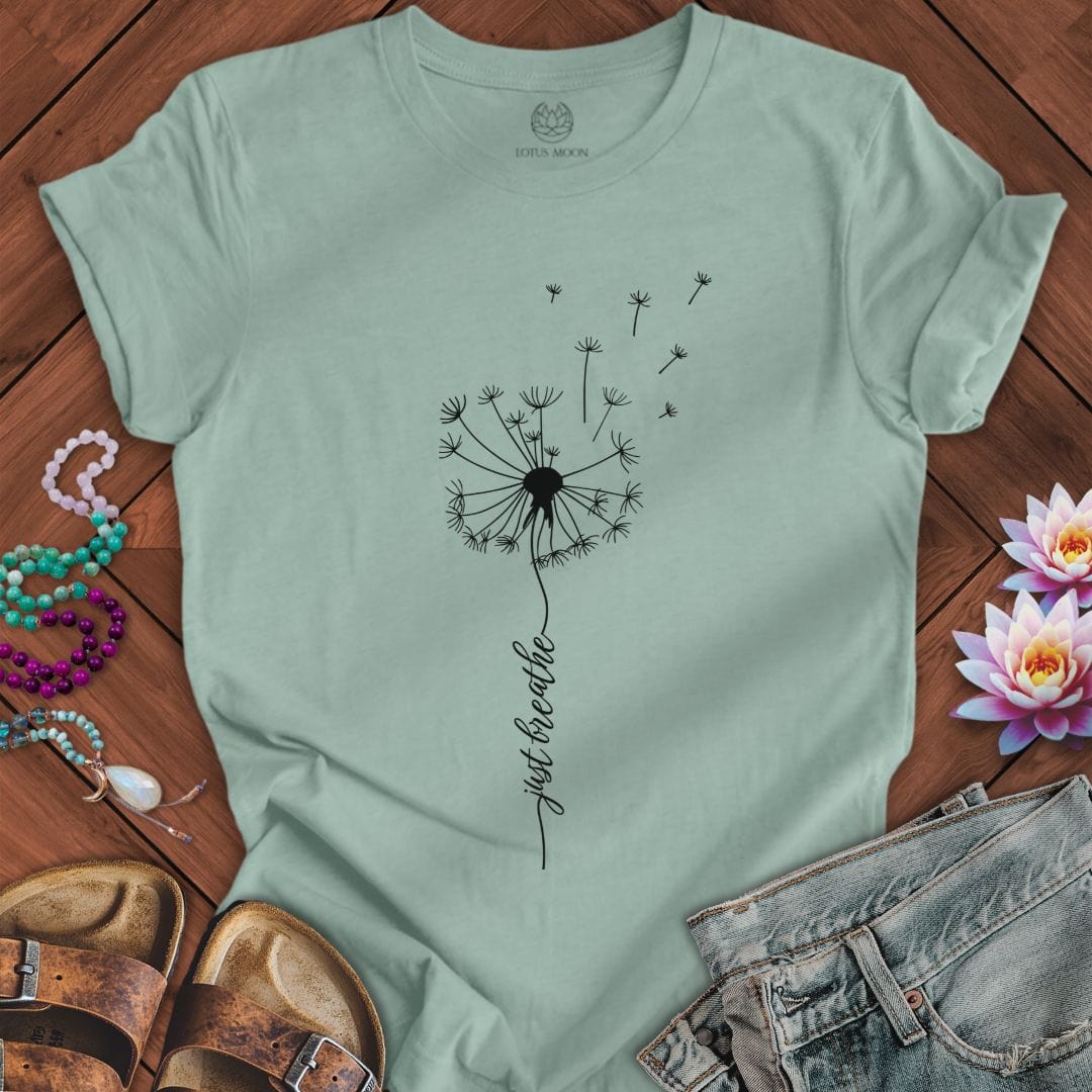 Breathe Dandelion Tee Dusty Blue
