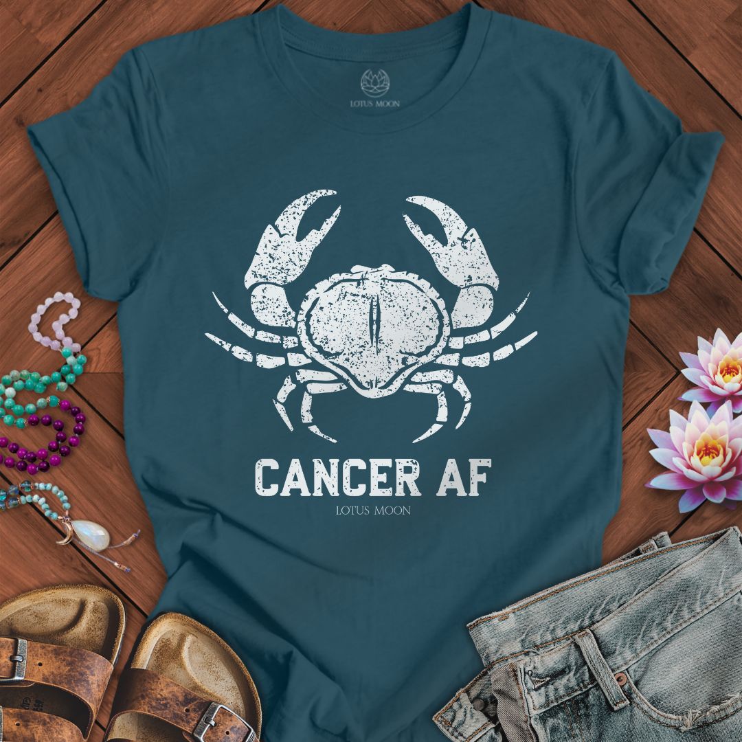 Cancer AF Tee Deep Teal