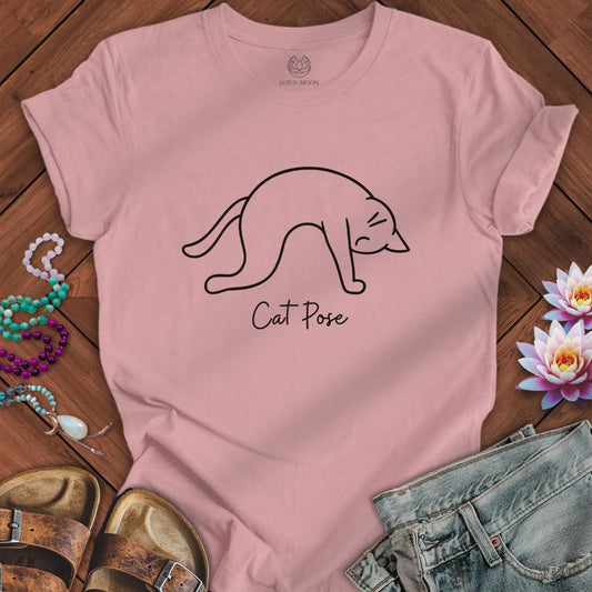 Cat Pose Tee Orchid