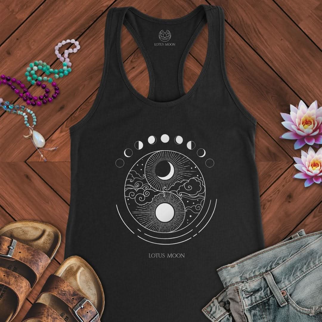 Celestial Balance Tank Solid Black