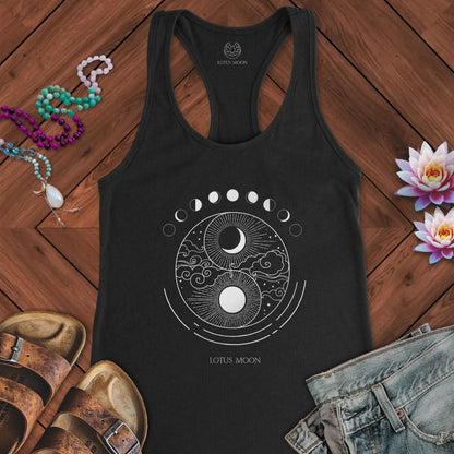 Celestial Balance Tank Solid Black