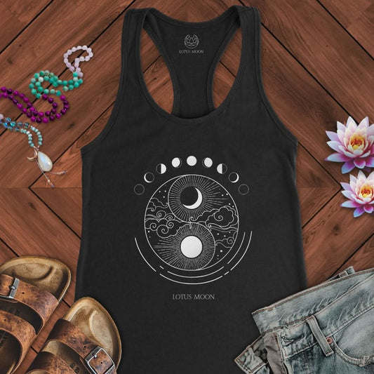 Celestial Balance Tank Solid Black