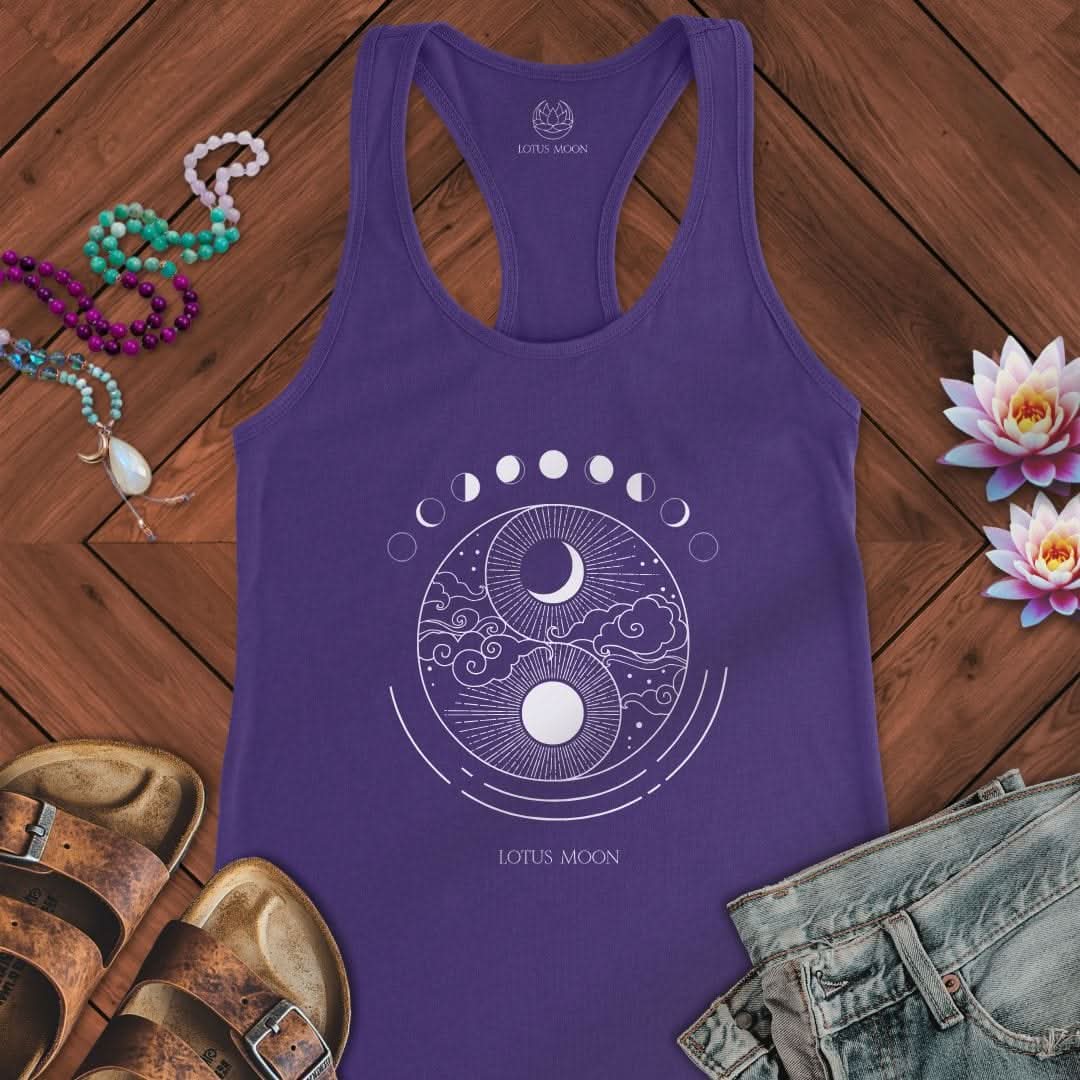 Celestial Balance Tank Solid Purple Rush