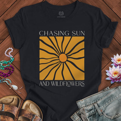 Chasing Sun Tee Vintage Black