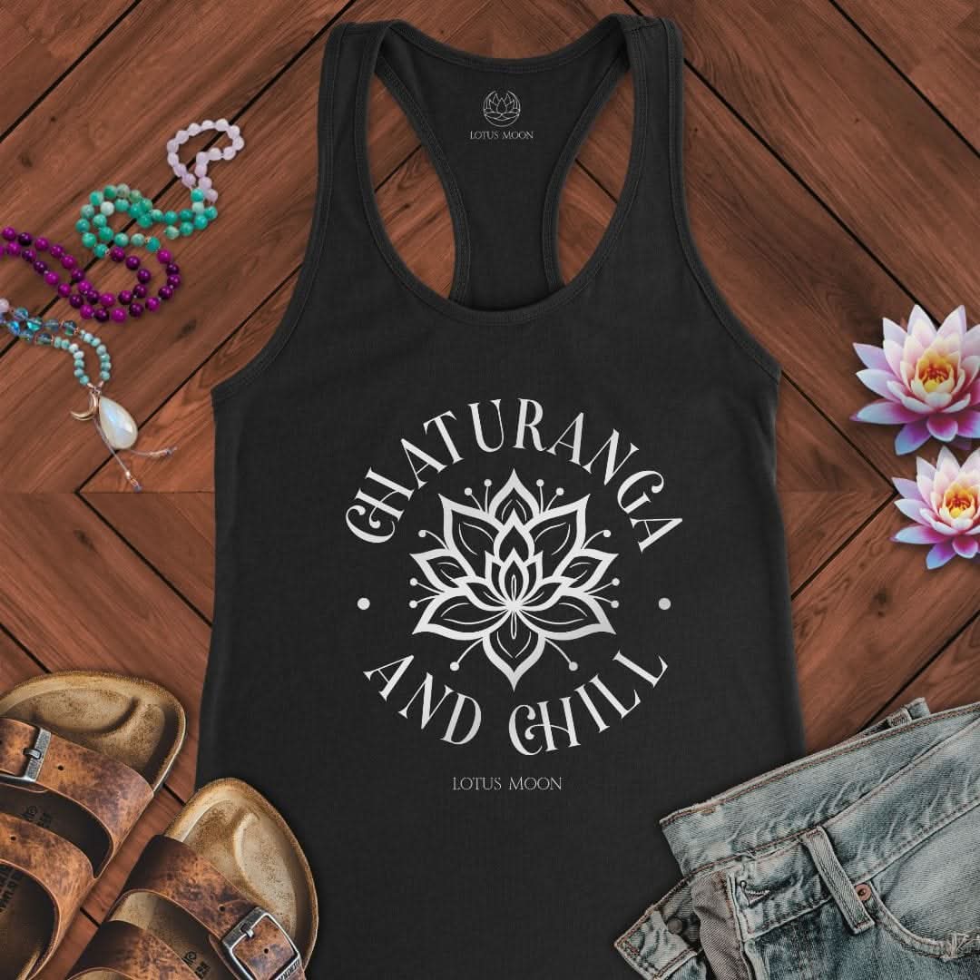 Chaturanga And Chill Tank Solid Black