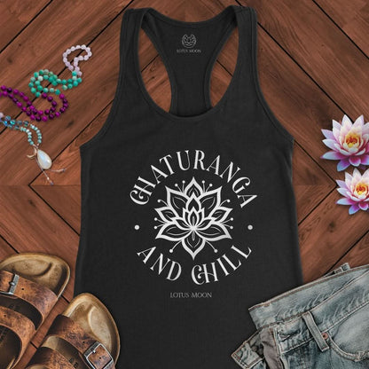 Chaturanga And Chill Tank Solid Black