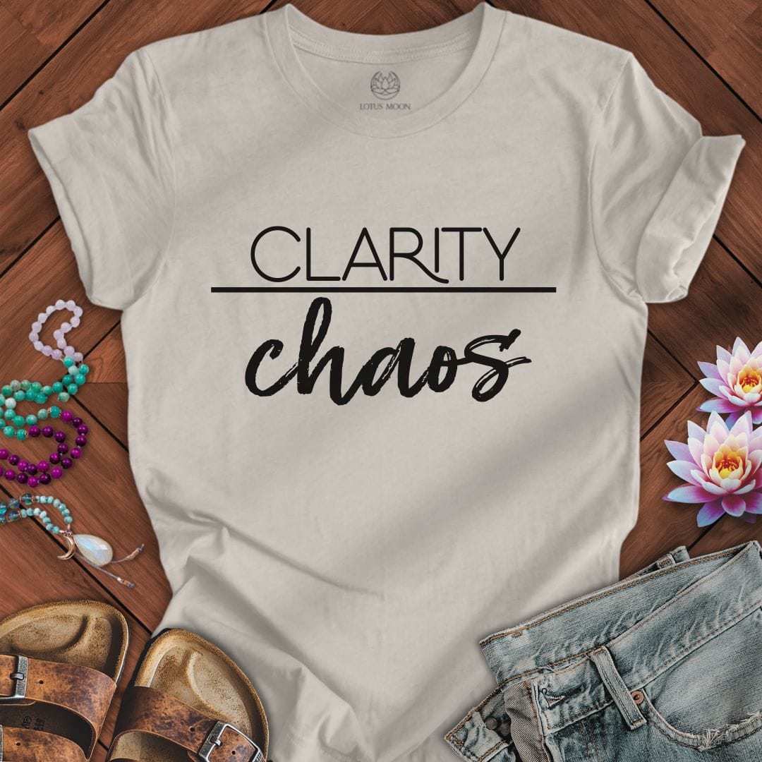 Clarity Over Chaos Tee Heather Dust