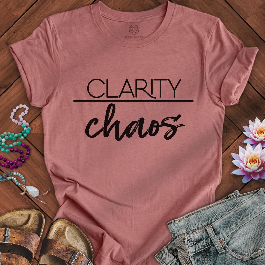Clarity Over Chaos Tee Heather Mauve