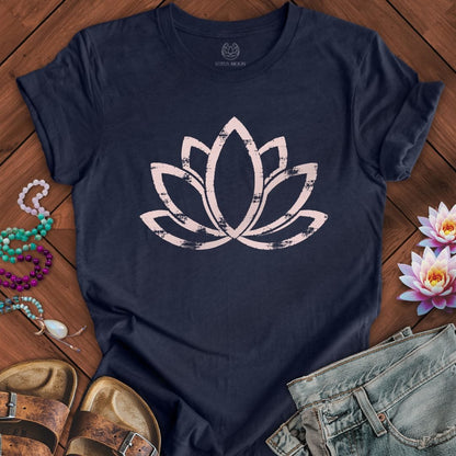 Printify T-Shirt Classic Lotus Tee Heather Midnight Navy / S