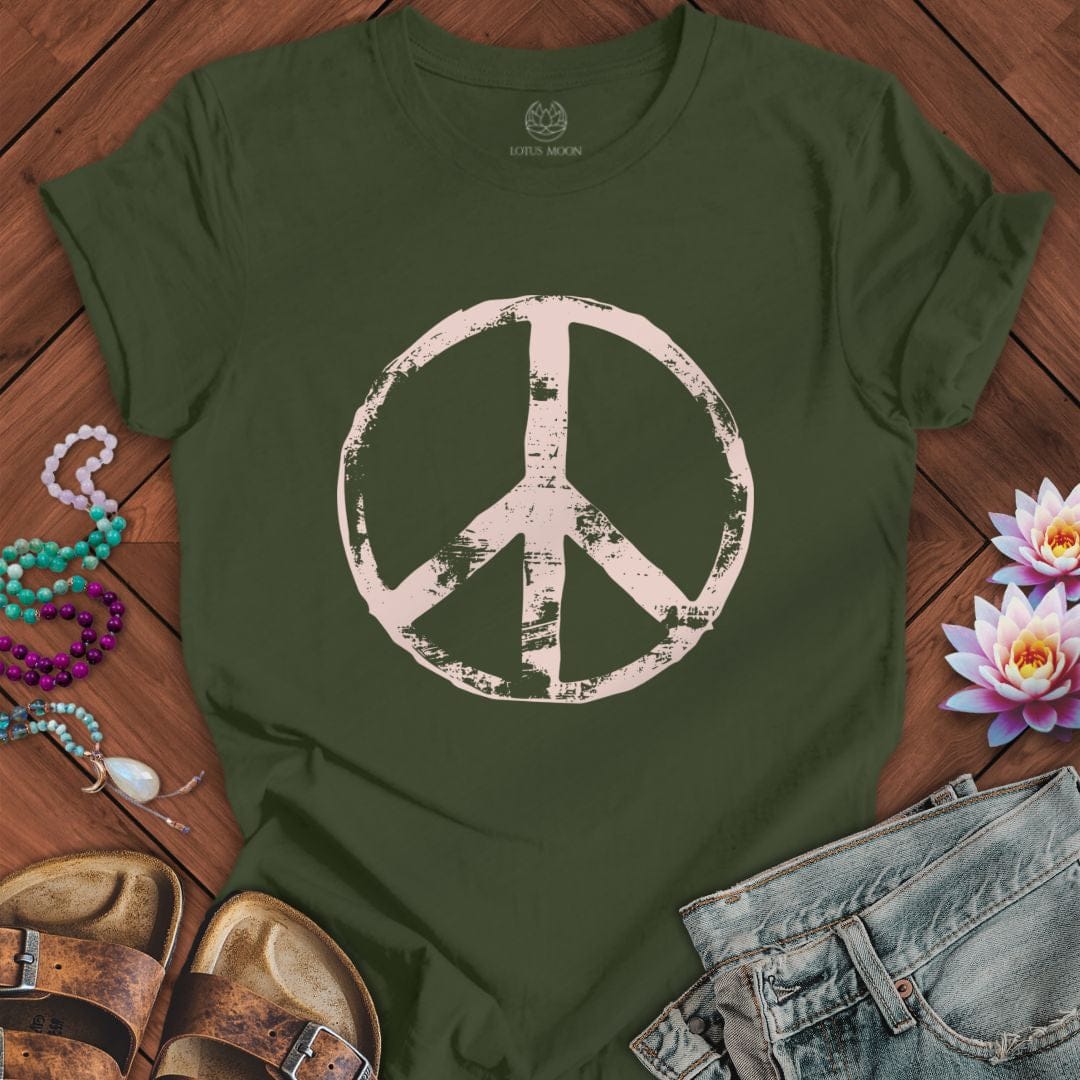 Classic Peace Tee Military Green