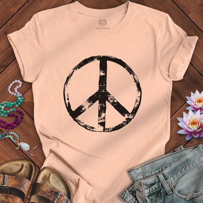 Classic Peace Tee Peach