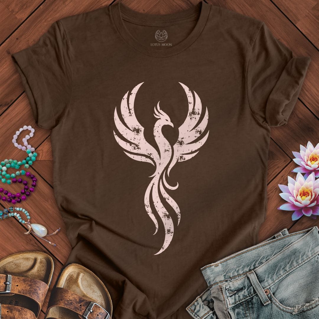 Printify T-Shirt Classic Phoenix Tee Heather Brown / S