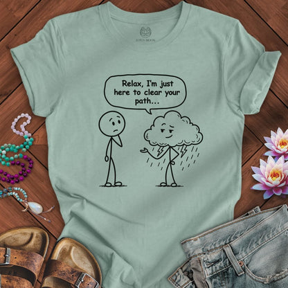 Printify T-Shirt Clear Your Path Tee Dusty Blue / S