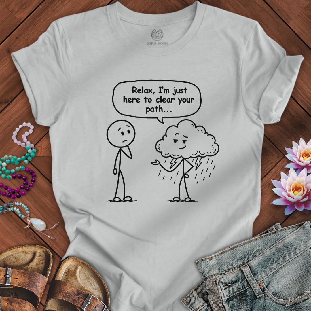 Printify T-Shirt Clear Your Path Tee Silver / S