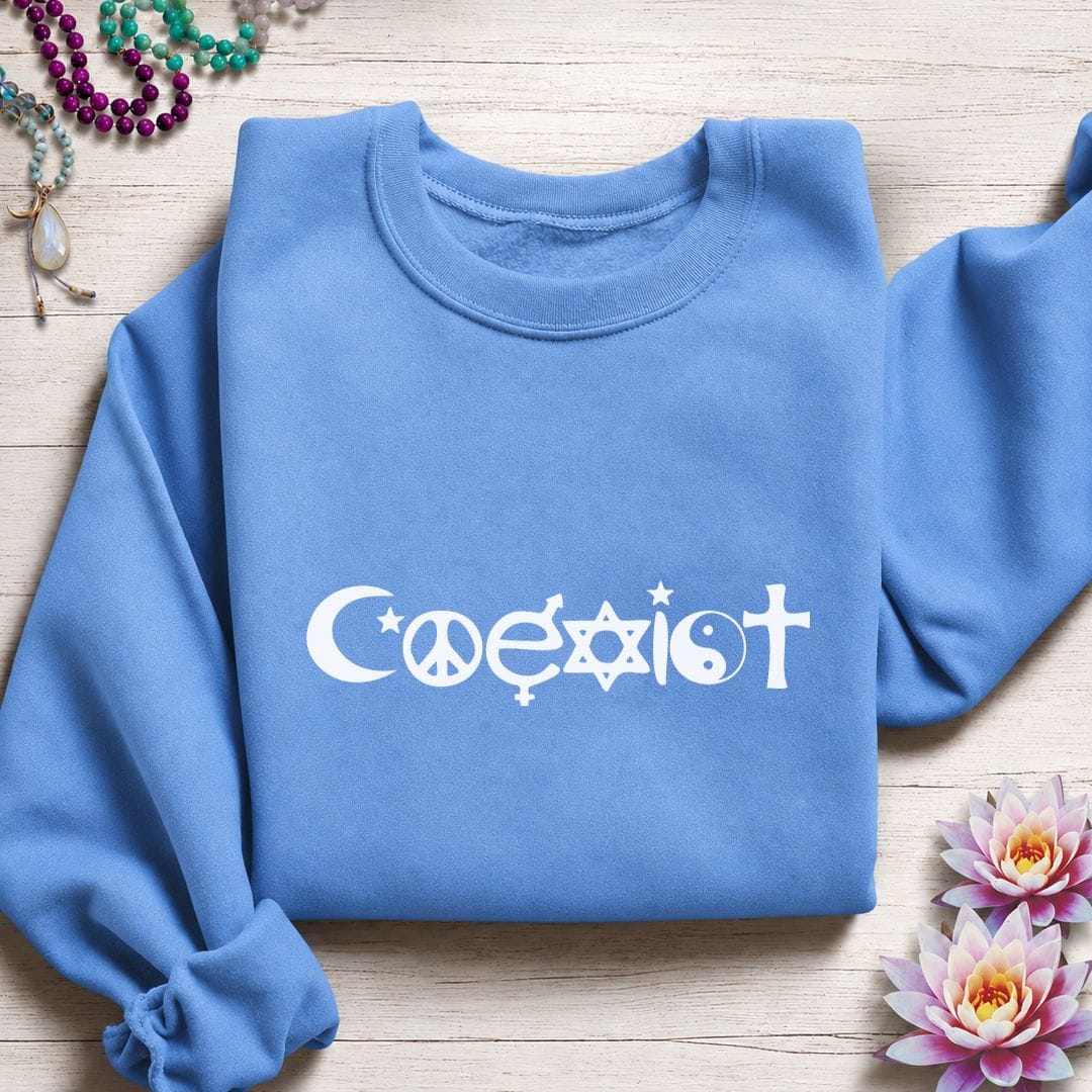 Printify Sweatshirt Coexist Sweatshirt S / Carolina Blue
