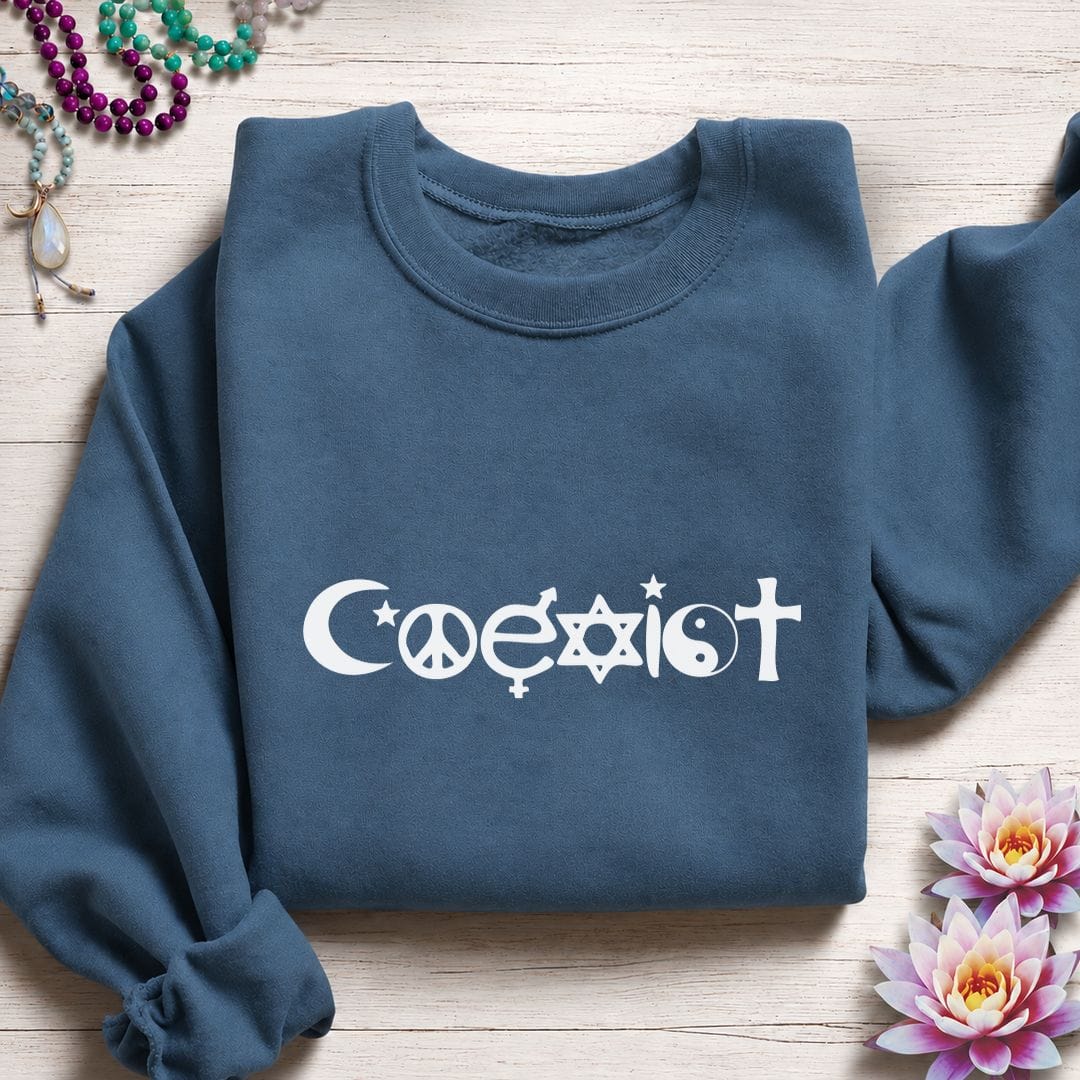 Printify Sweatshirt Coexist Sweatshirt S / Indigo Blue