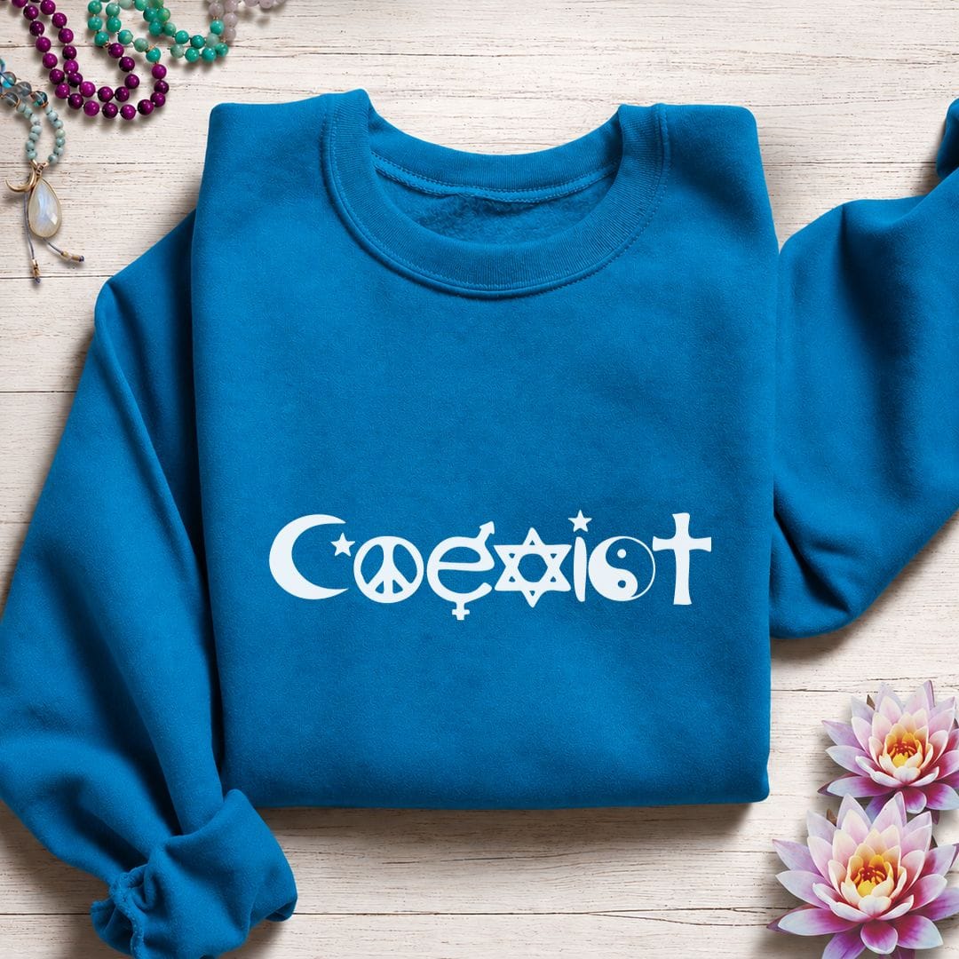 Printify Sweatshirt Coexist Sweatshirt S / Sapphire