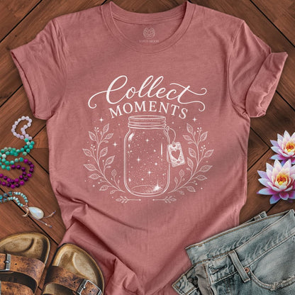Printify T-Shirt Collect Moments Tee Heather Mauve / S