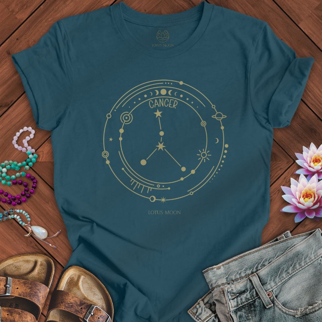 Constellation Cancer Tee Deep Teal