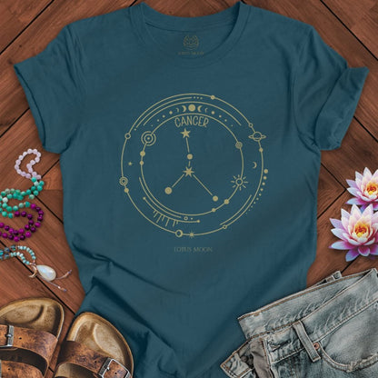 Constellation Cancer Tee Deep Teal