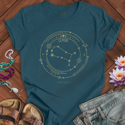 Constellation Gemini Tee Deep Teal