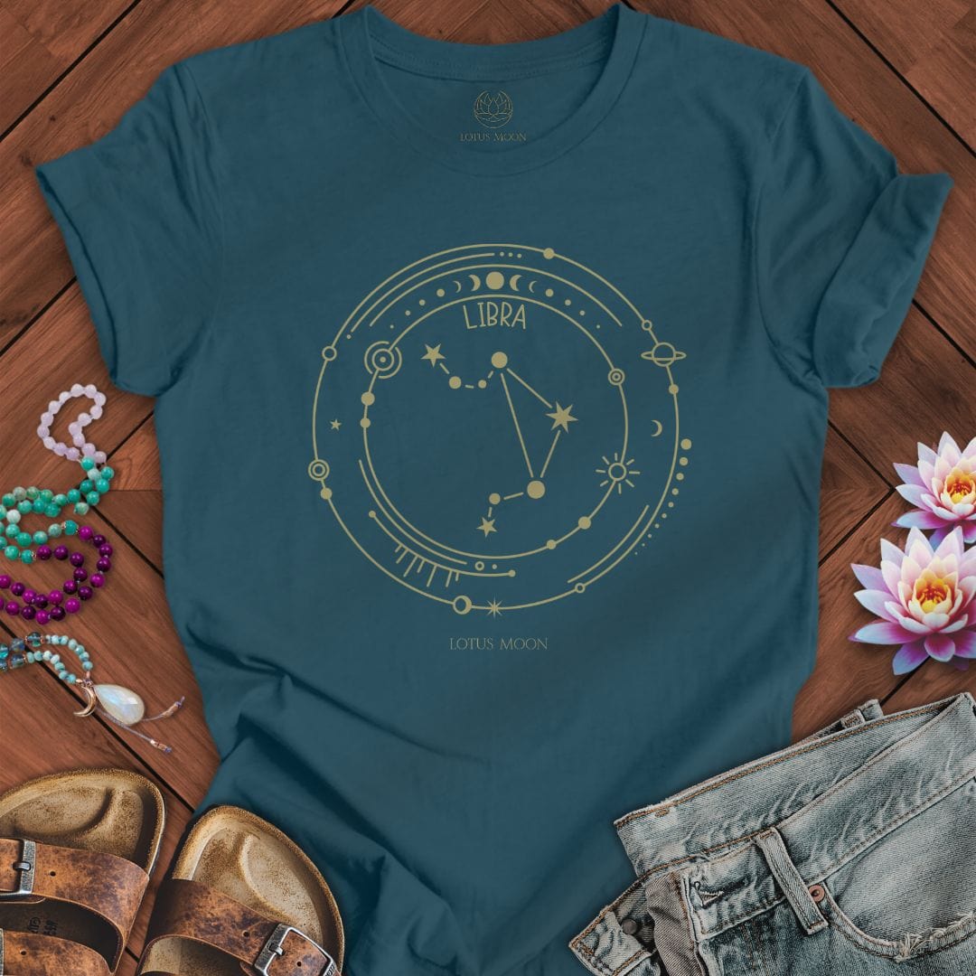 Constellation Libra Tee Deep Teal