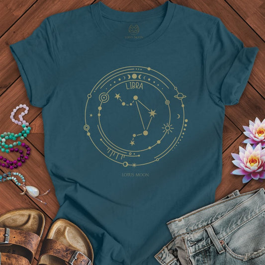 Constellation Libra Tee Deep Teal