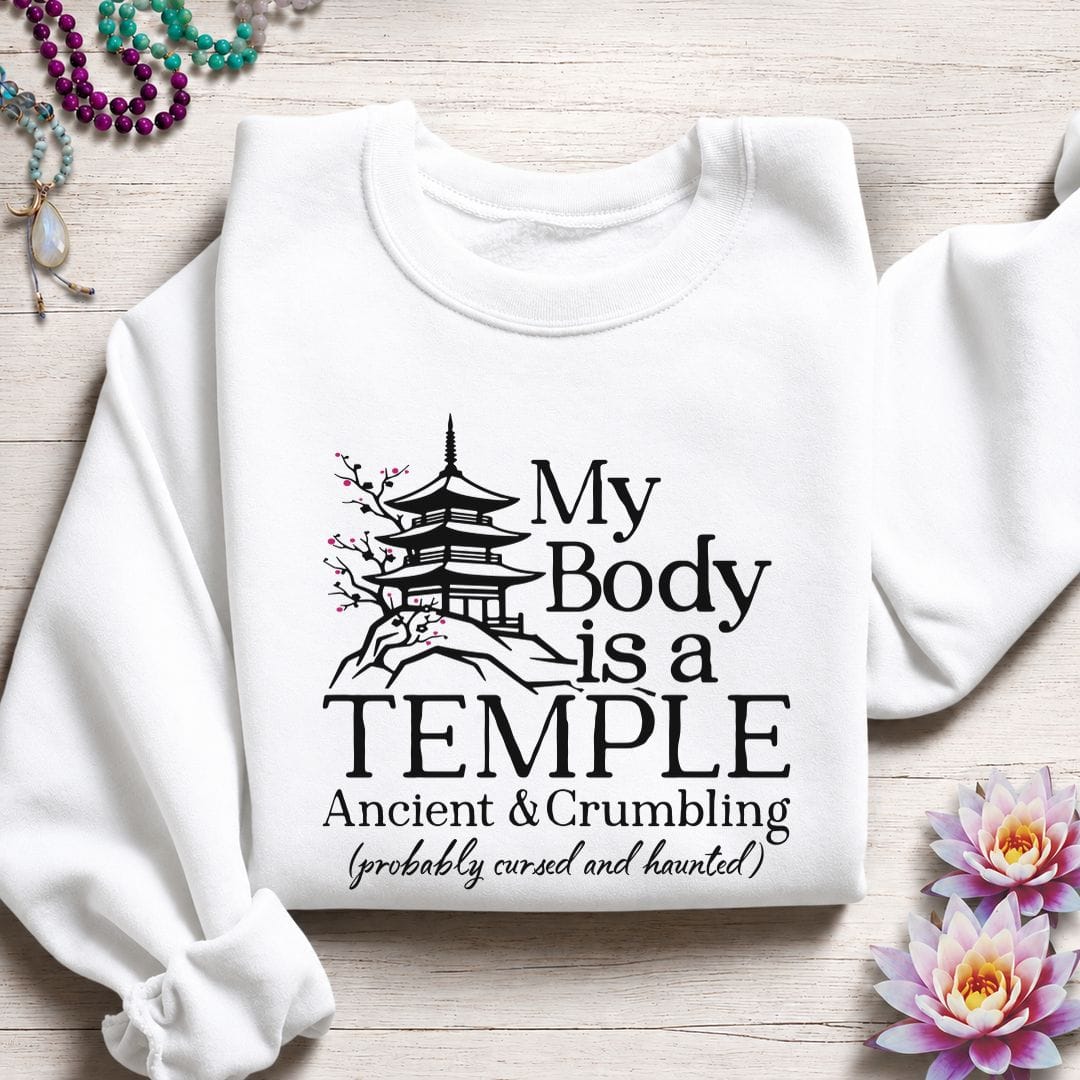 Cursed and Haunted Sweatshirt White
