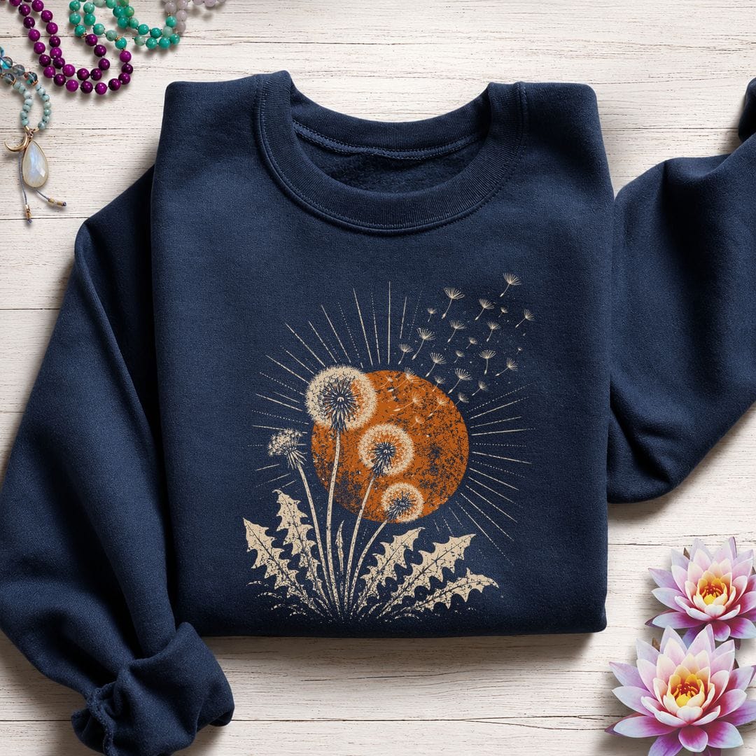 Dandelion Sun Sweatshirt Navy
