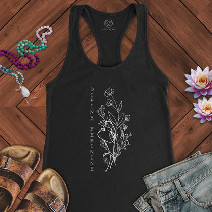 Divine Feminine Tank Solid Black