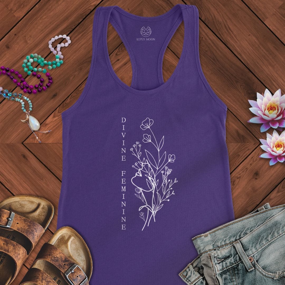 Divine Feminine Tank Solid Purple Rush
