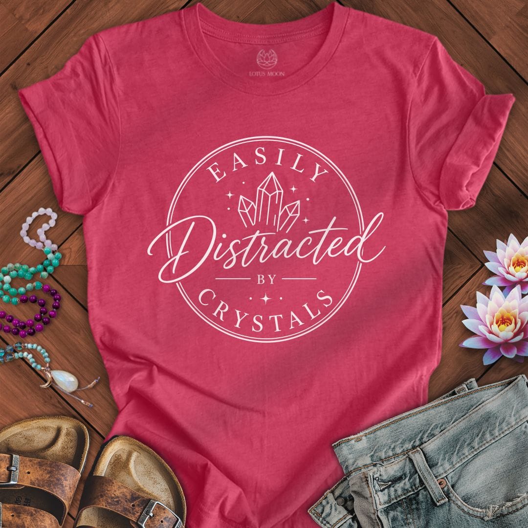Printify T-Shirt Easily Distracted Tee Heather Raspberry / S