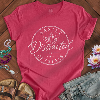 Printify T-Shirt Easily Distracted Tee Heather Raspberry / S