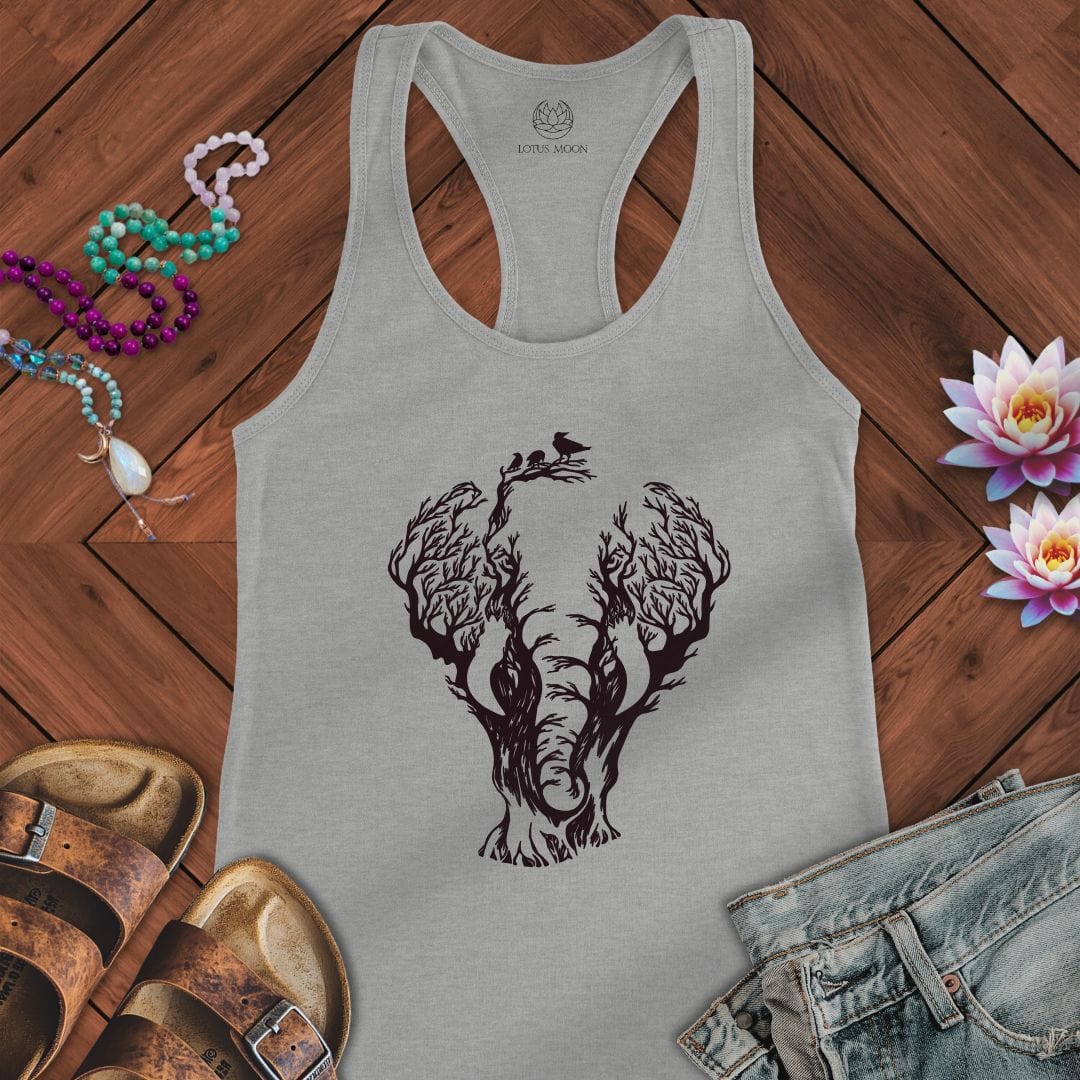Elephant Tree Tank Heather Grey