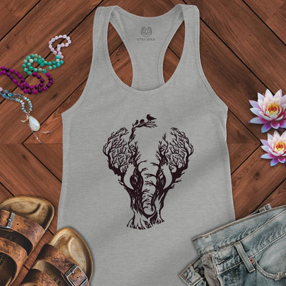Elephant Tree Tank Heather Grey