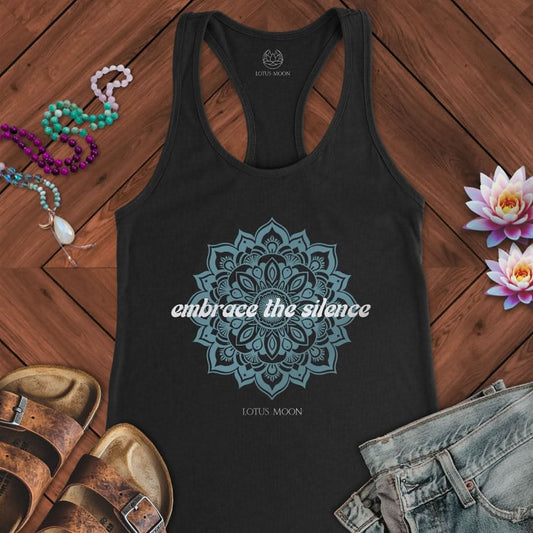 Embrace The Silence Tank Solid Black