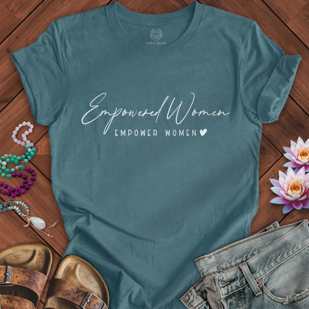 Empowered Women Tee Heather Deep Teal