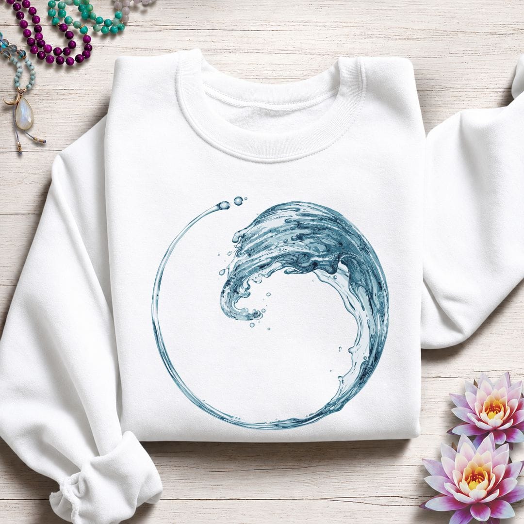 Enso Wave Sweatshirt White