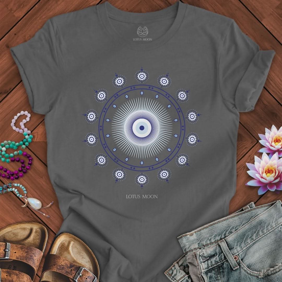 Evil Eye Mandala Tee Asphalt