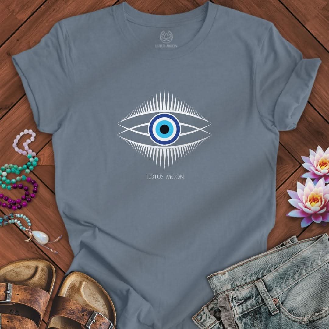 Evil Eye Tee Steel Blue