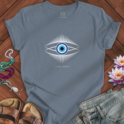 Evil Eye Tee Steel Blue