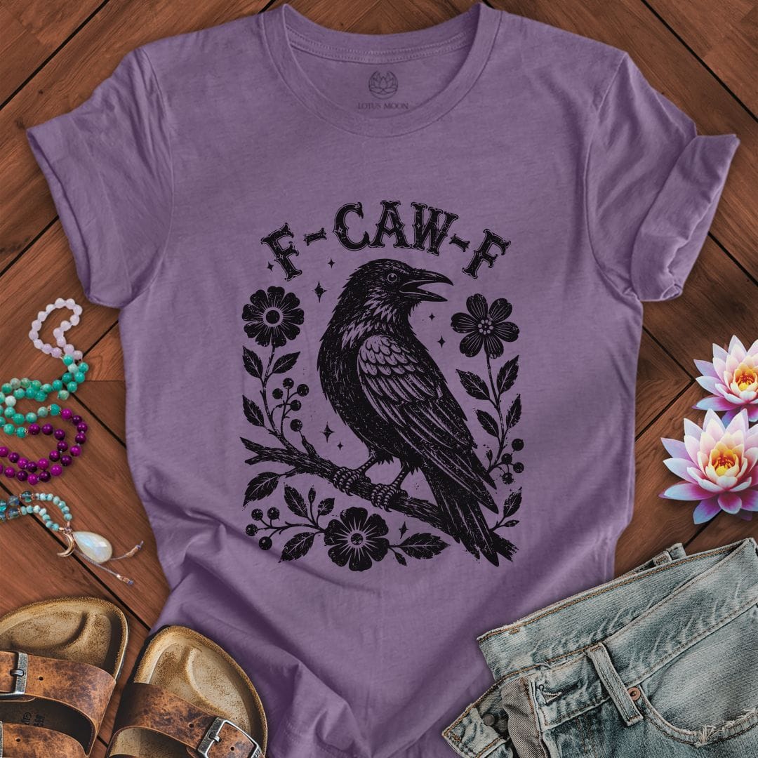 F-CAW-F Tee Heather Purple
